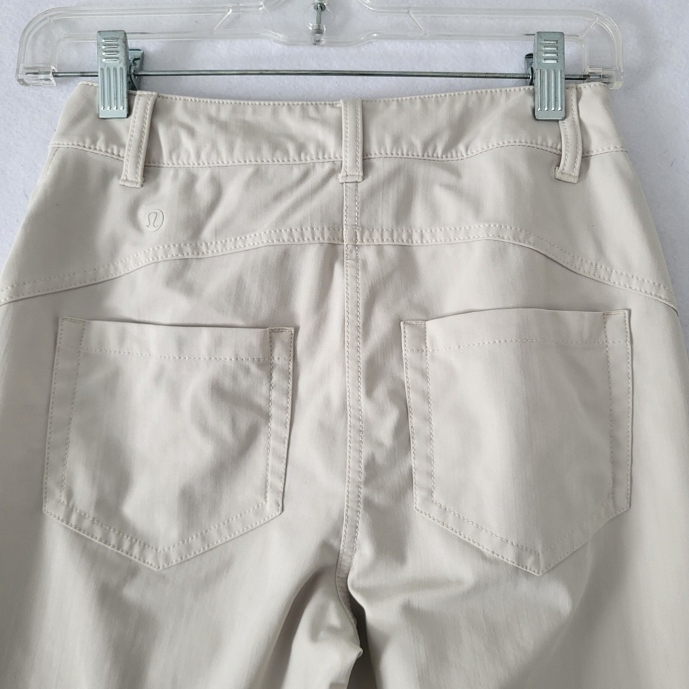 lululemon athletica Wide-Leg Cropped Pants in Light Cream - Picture 10 of 11